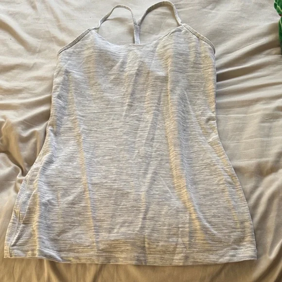 Lululemon Light Gray Tank Top Size 8 - Picture 1 of 4